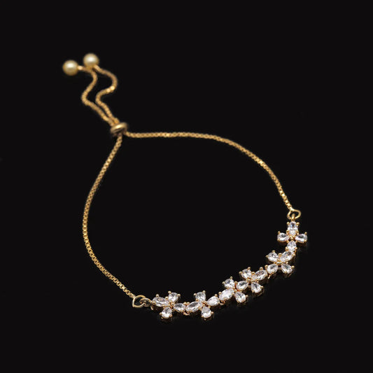 Floral American Diamond Bracelet